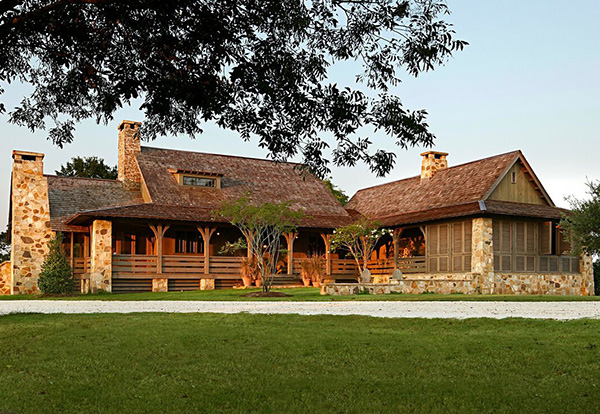 Загородный дом в стиле ранчо