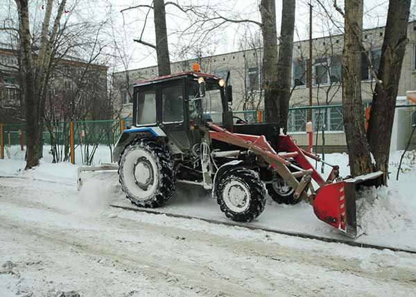 Уборка трактором МТЗ