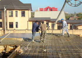 армирование бетонной плиты перекрытия