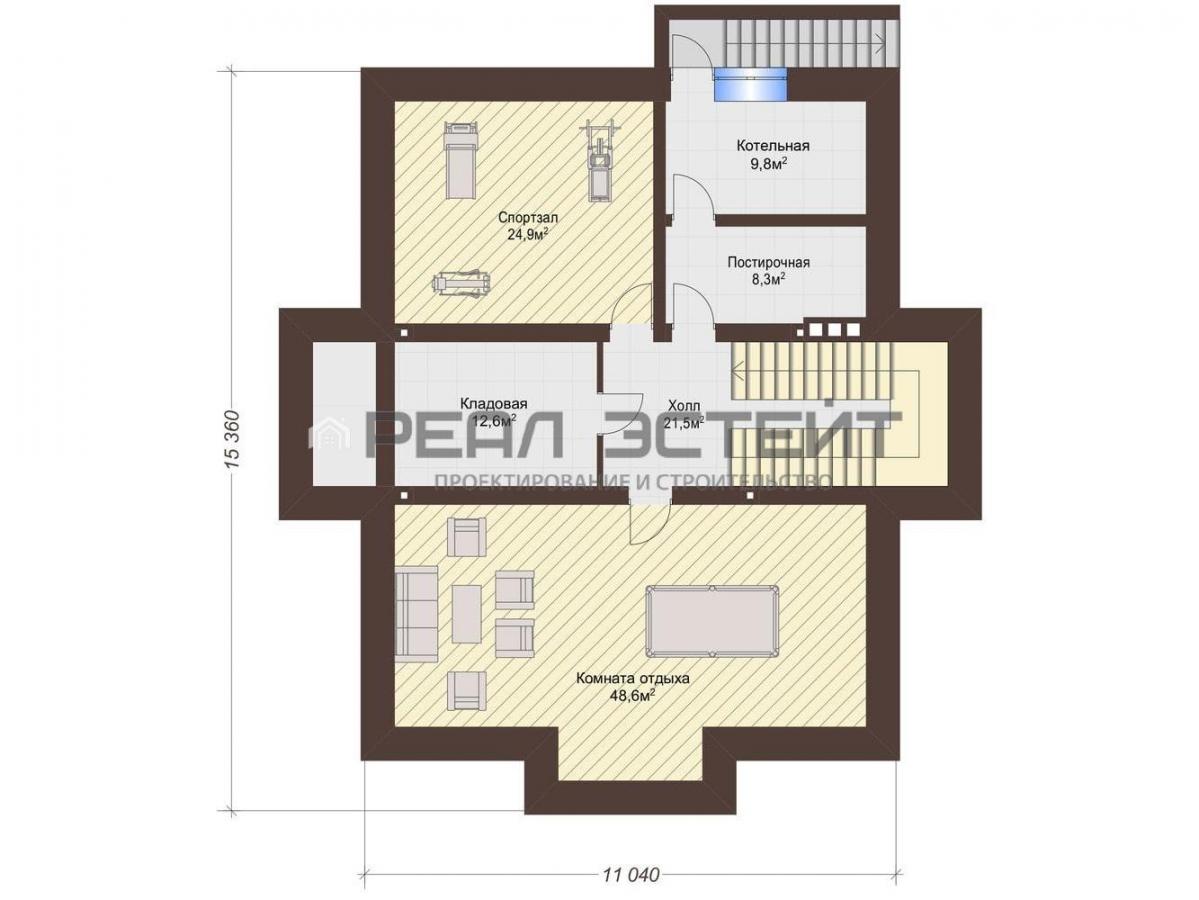 Проект дома «Честер» 14х16 м, площадь 375 кв.м, цена