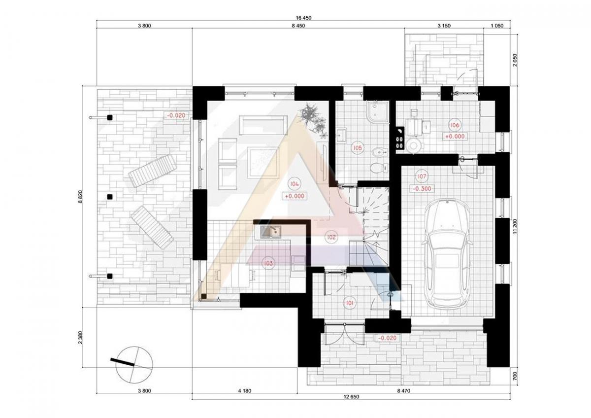 Проект дома «Клара» 2 этажа 11x16 м, площадь 165 кв.м