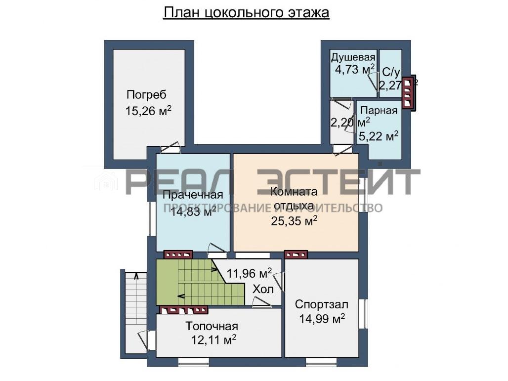 Проект дома «Маркиз» 10х10 м, площадь 236 кв.м, цена