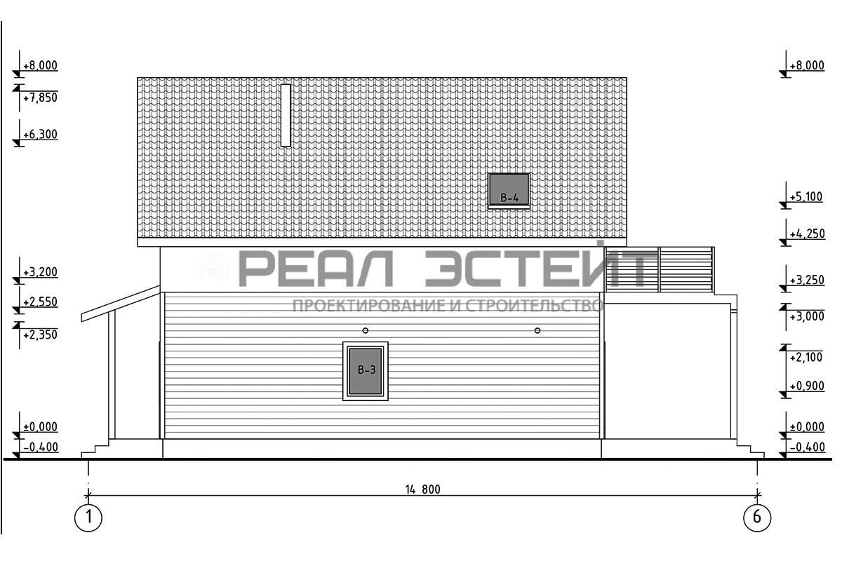 Проект дома «Реал КД-156» 9х9 м, площадь 156 кв.м, цена