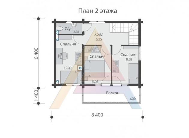 Дом Капри, площадь 77 кв.м